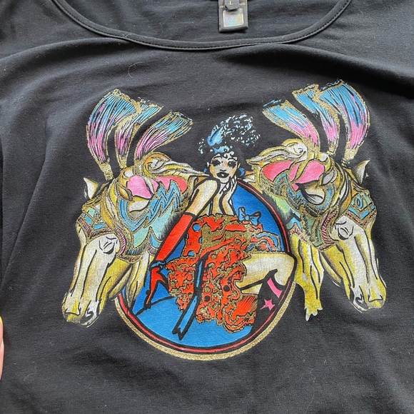 Roberto Cavalli long sleeve graphic long sleeve t - Picture 2 of 4